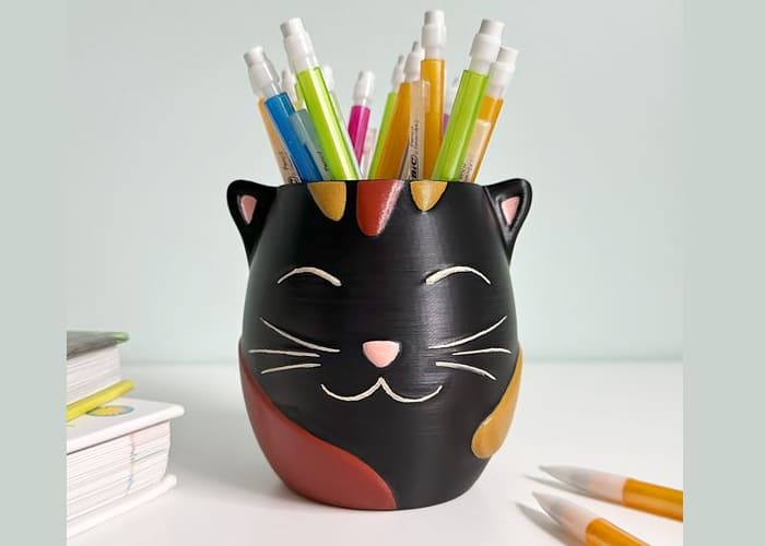 Creating a Halloween Cat Pencil Holder