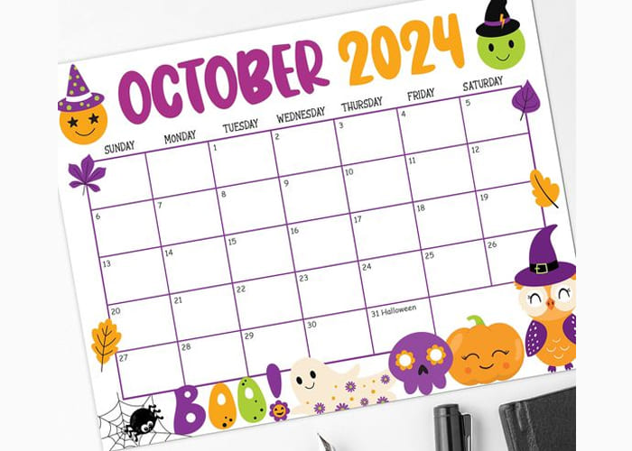 Creating an October Calendar