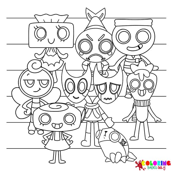 Dandy's World Coloring Pages