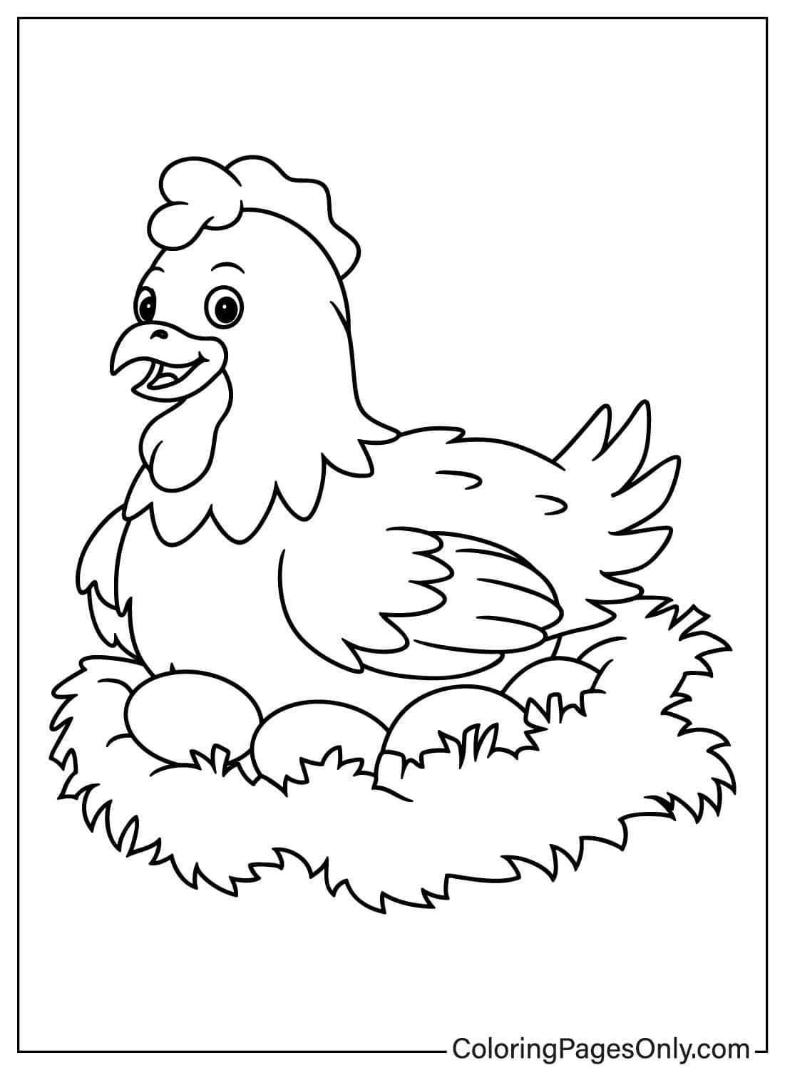 20 Chicken Coloring Pages - ColoringPagesOnly.com