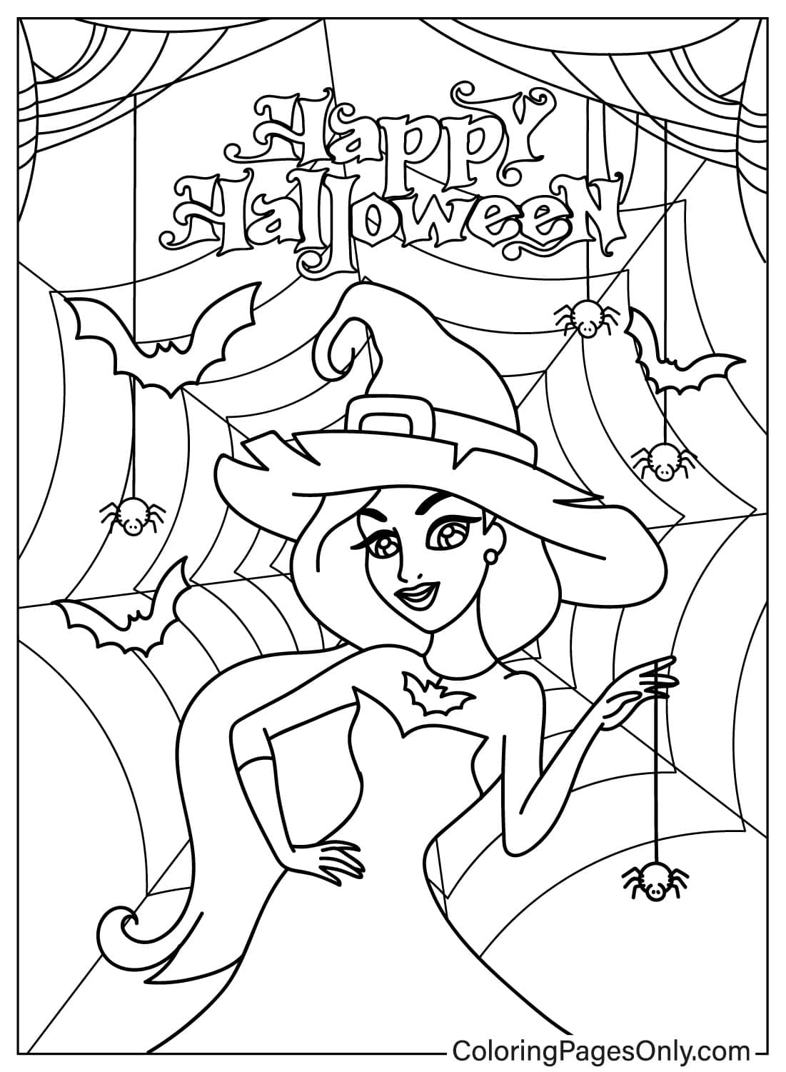 29 Disney Halloween Coloring Pages - ColoringPagesOnly.com