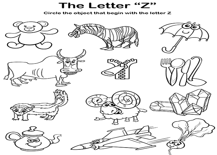 Learning About Letter Z