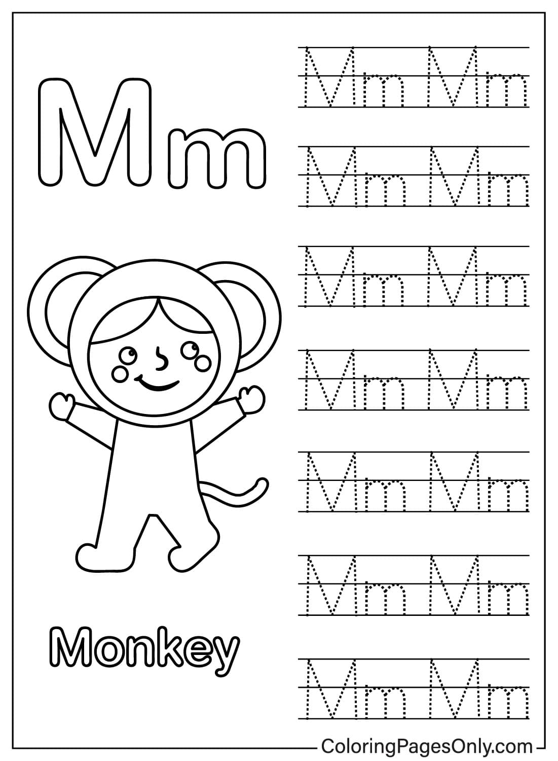 14 Letter M Coloring Pages - ColoringPagesOnly.com