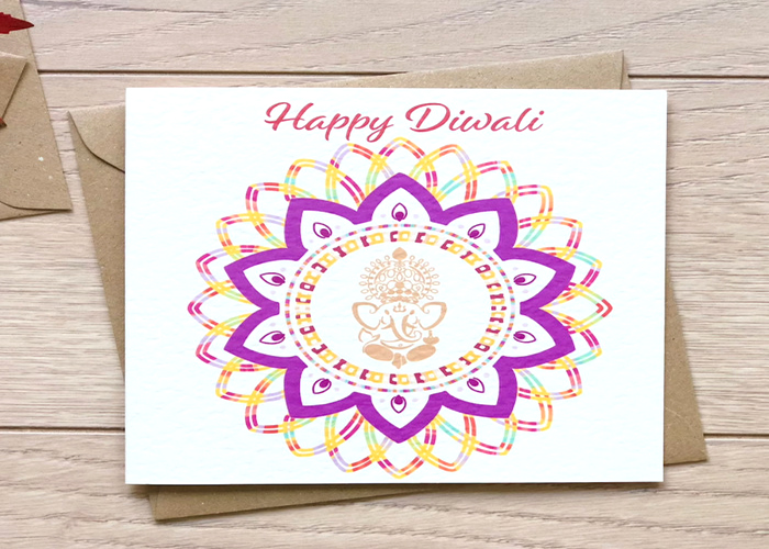 Making A Diwali Card