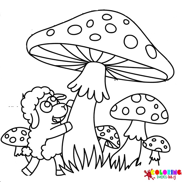 Mushroom Coloring Pages