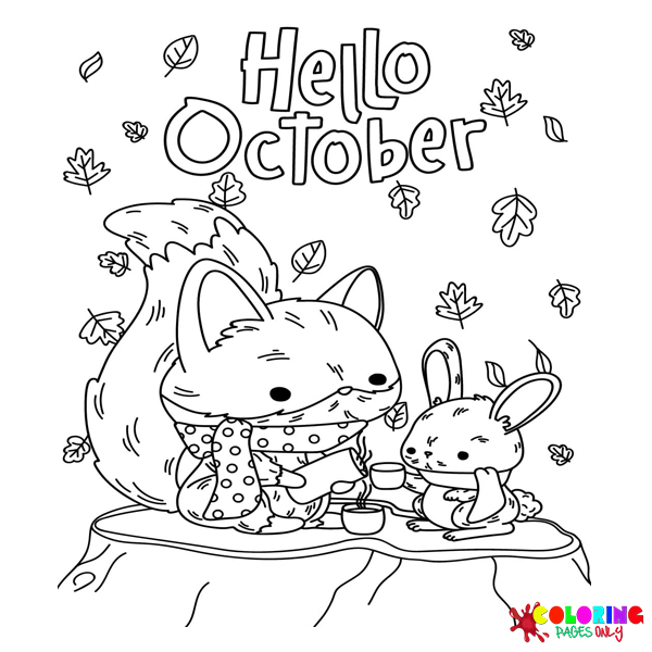 October Coloring Pages