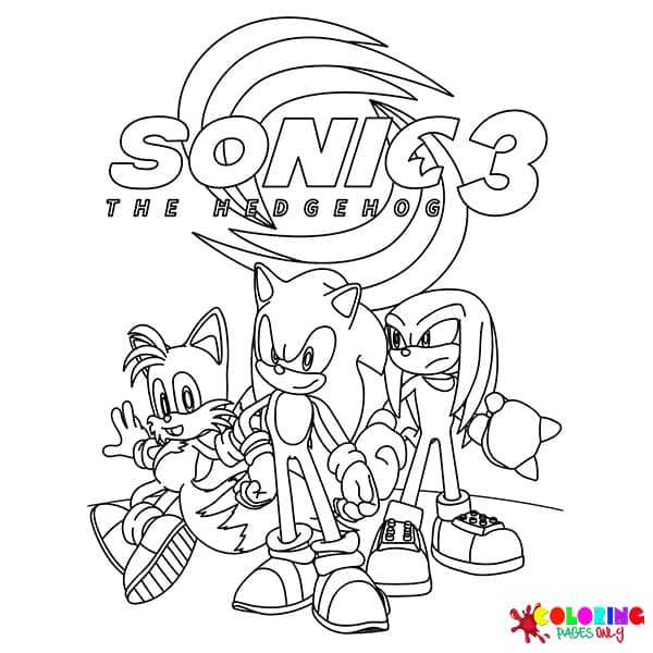 Sonic The Hedgehog 3 Coloring Pages