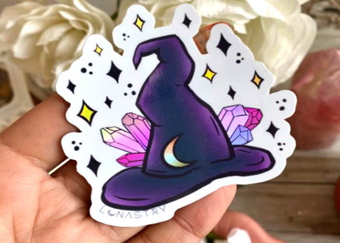 Turning Into A Witch Hat Sticker