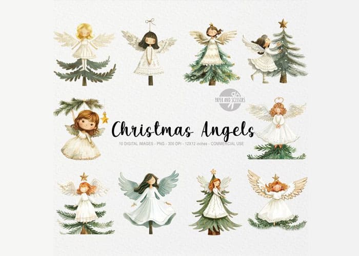 Christmas Angel Collage