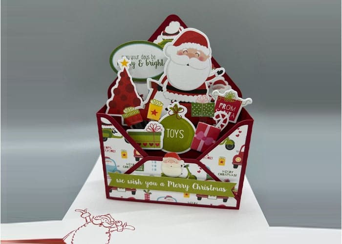 Creating 3D Card with Santa Claus