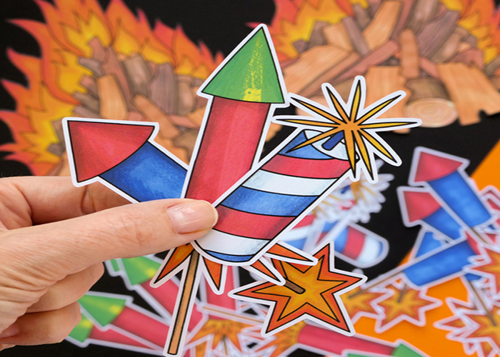 Creating Bonfire Night Stickers