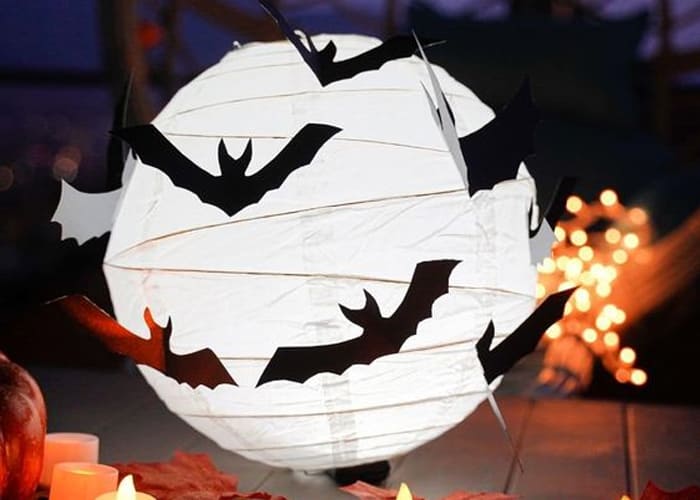 Creating Halloween Bat Lanterns