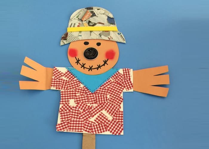 Creating Scarecrows from Cardboard