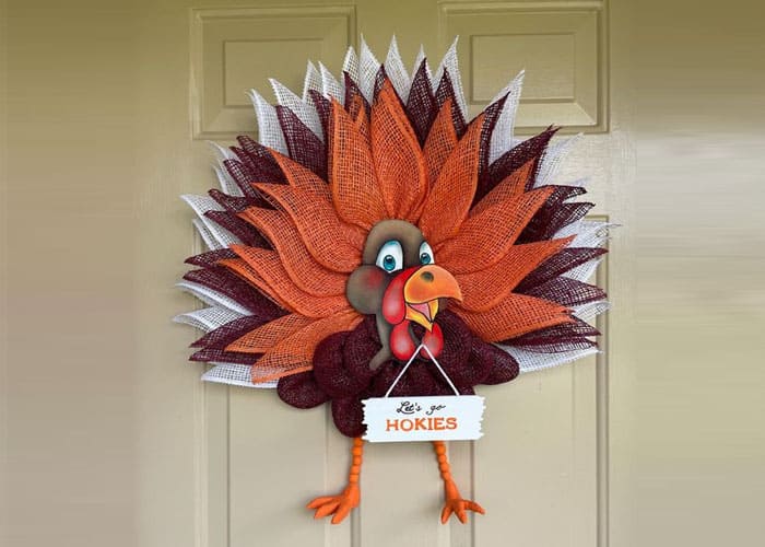 Creating Turkey Wreath