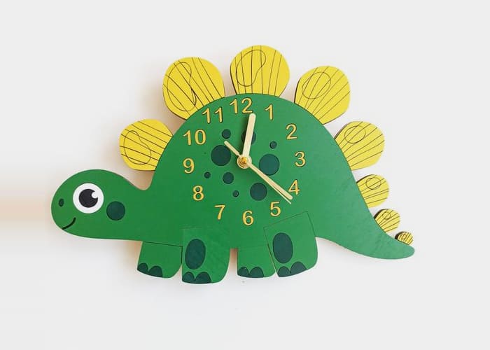 DIY Dinosaur Clock 