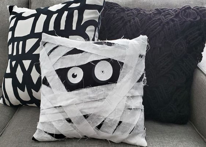 Decorate Halloween Mummy Pillows