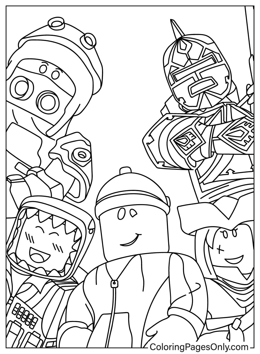Fun Roblox For Kids Free Printable Coloring Pages