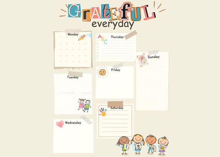 Gratitude Calendar