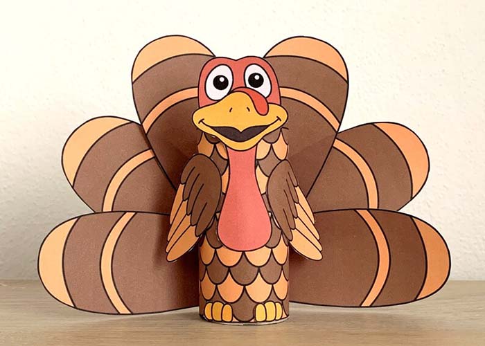 Making A Thanksgiving Turkey Puppet