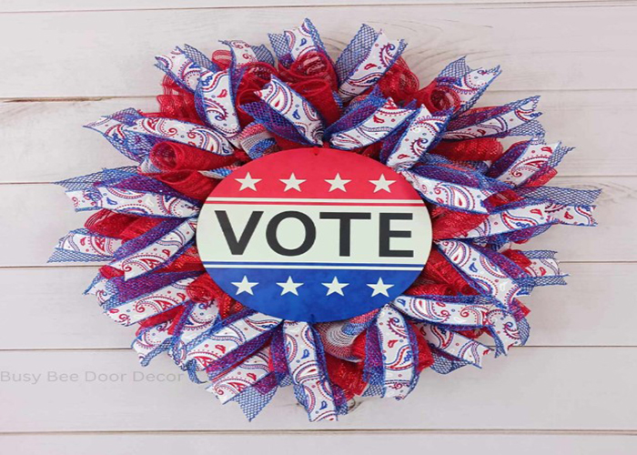 Making Election Day Wreath