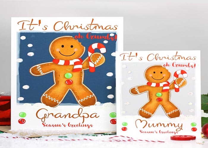 Making Gingerbread Man Cards