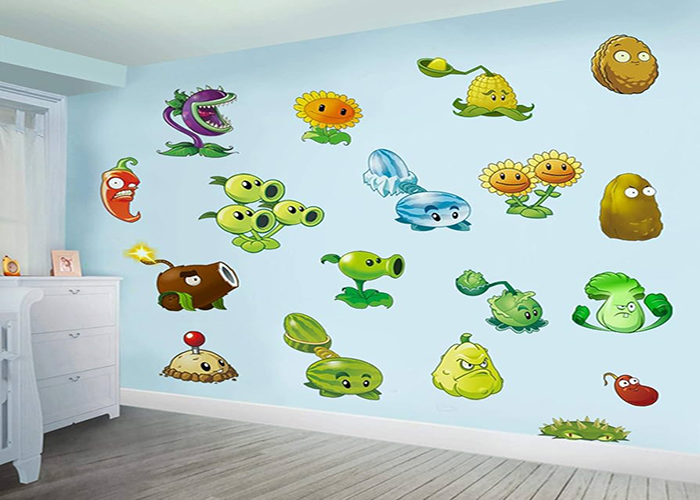 Making Plant Vs Zombies Wall Stickers