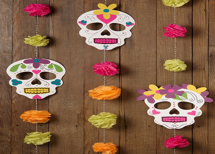 Making Decorative Sugar Skull Hanging String