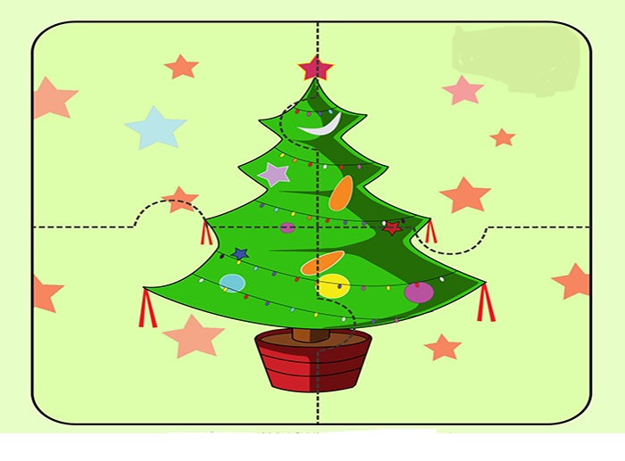 Playing The Christmas Tree Puzzle Game