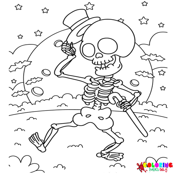 Skeleton Coloring Pages