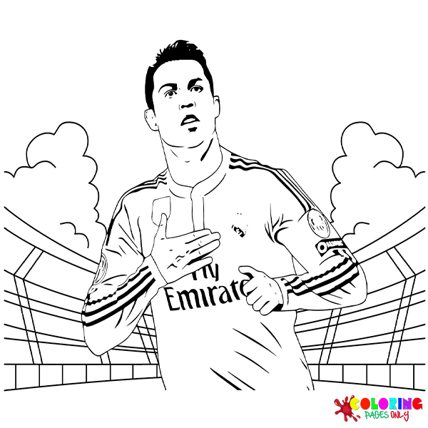 Soccer Players Coloring Pages