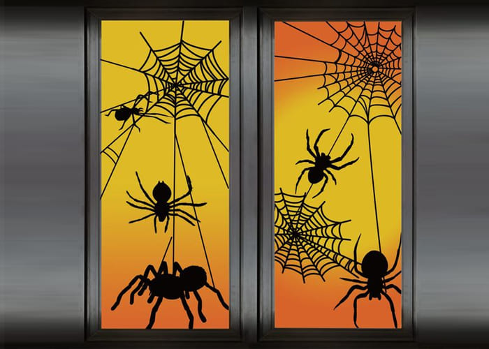 Spider Halloween Window Decorations