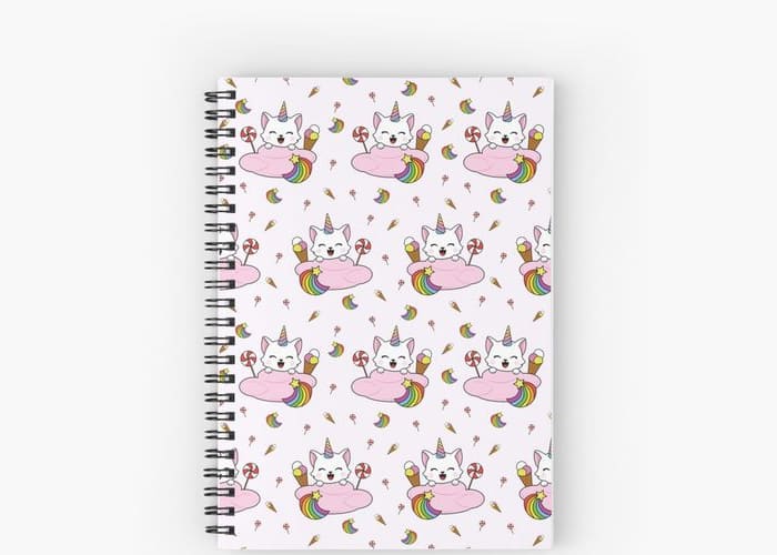 Unicorn Cat Notebook Decoration