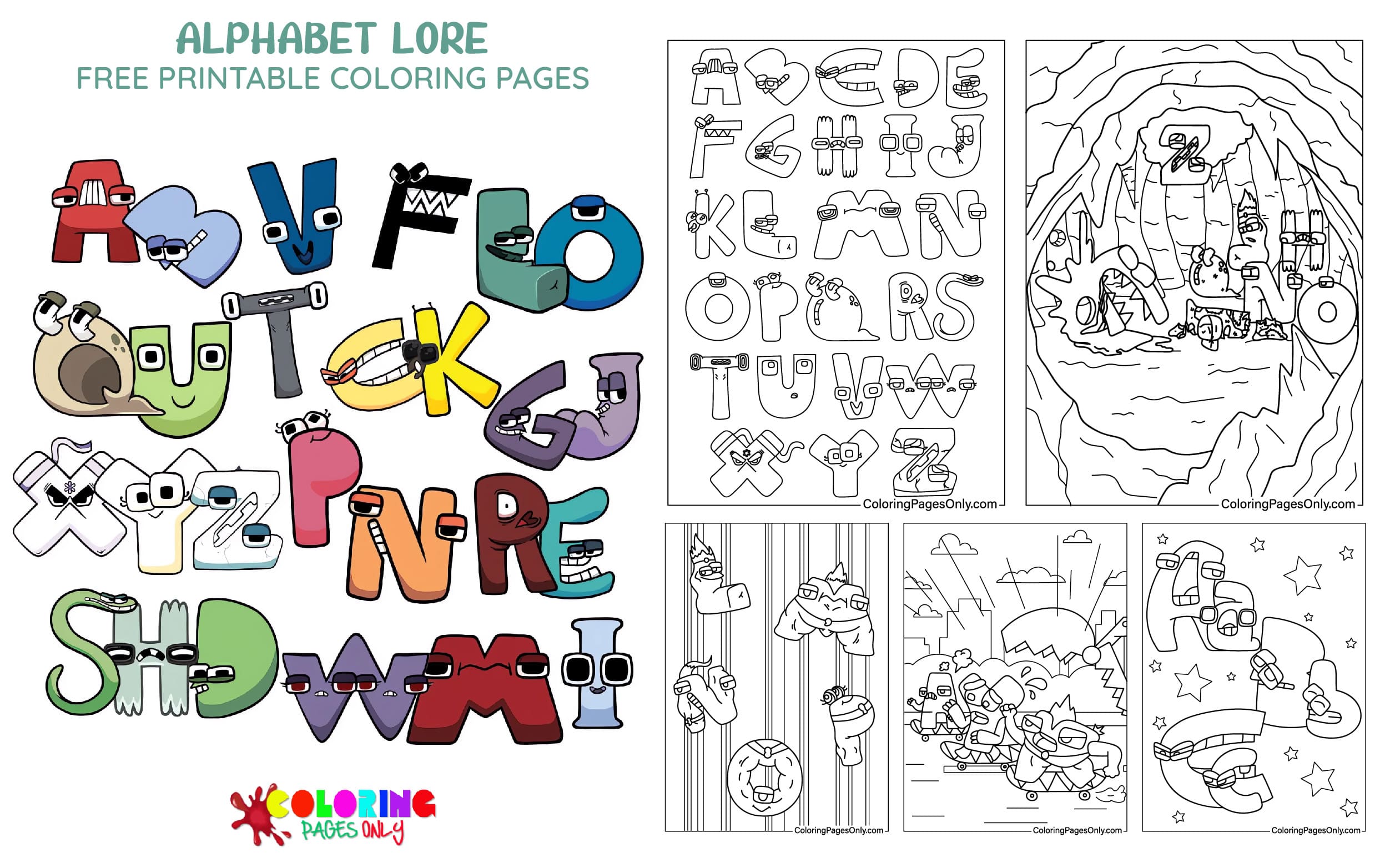 Mais De 70 P ginas Para Colorir Sobre O Alfabeto PDF Para Impress o 
