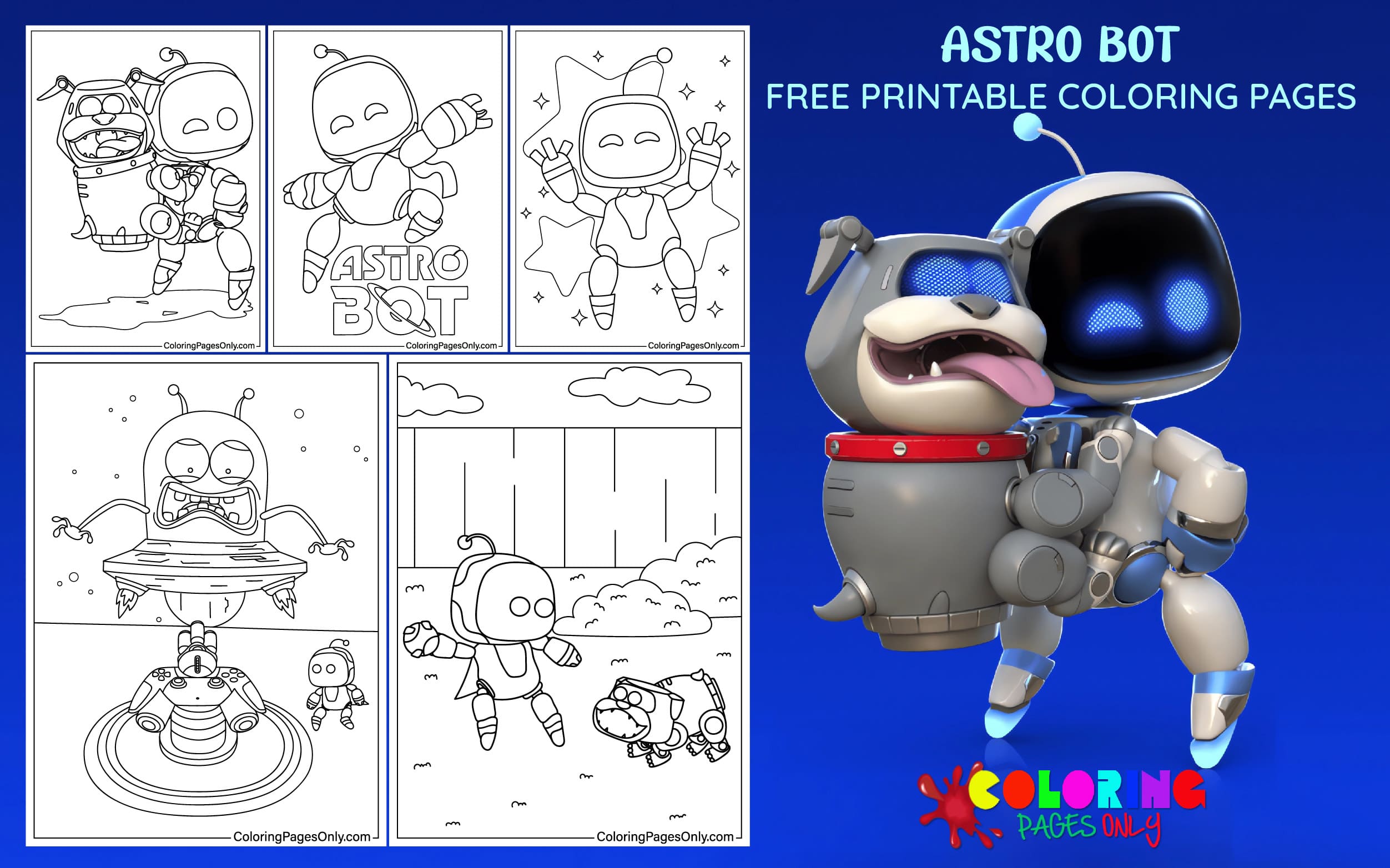 30 Astro Bot Coloring Pages Free Printable PDF Online Coloring
