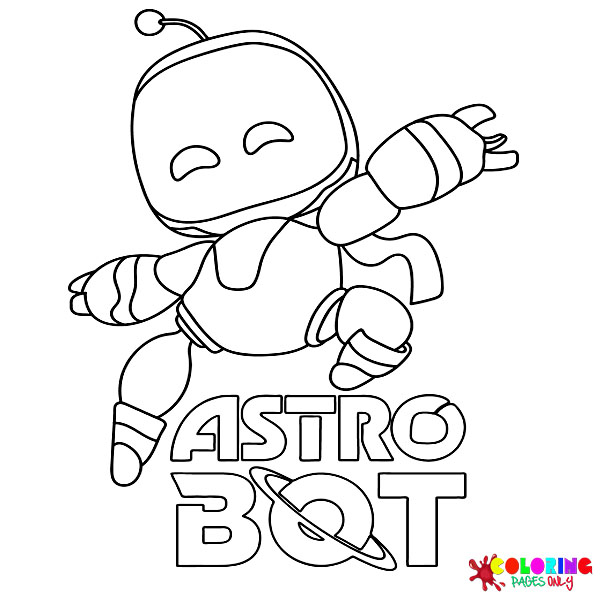 Astro Bot Coloring Pages