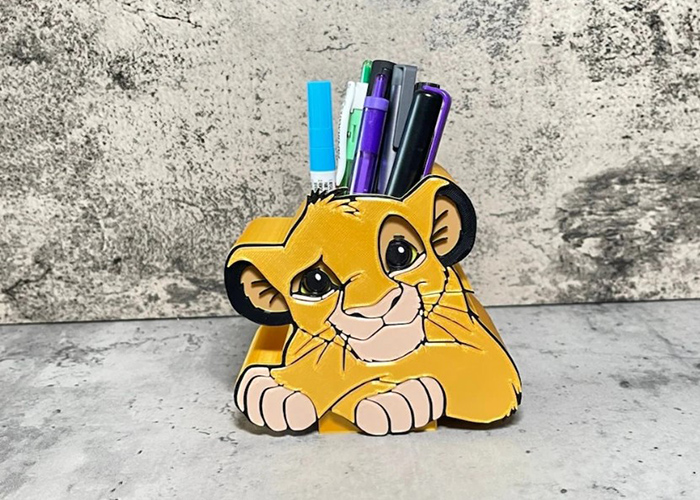 Creating A Lion King Pencil Holder