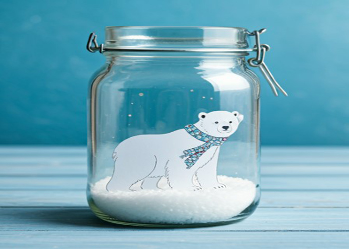 Creating A Snowy Scene In A Jar