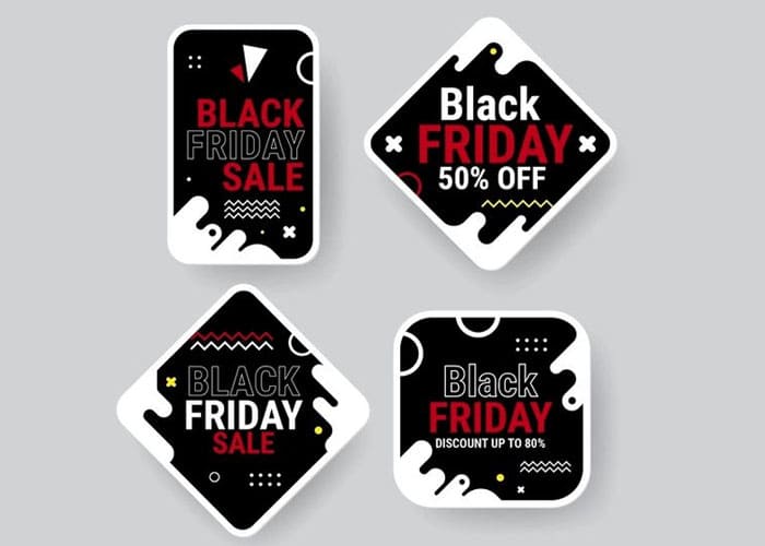 Creating Decorative Black Friday Stickers