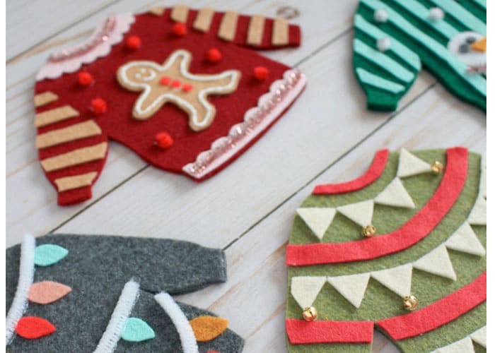 Creating Mini Christmas Sweater Gift Bags