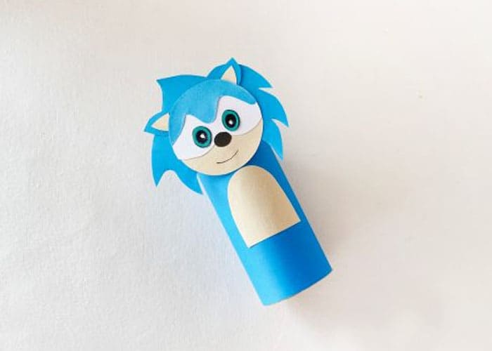 Creating Sonic the Hedgehog Toys from Toilet Paper Rolls