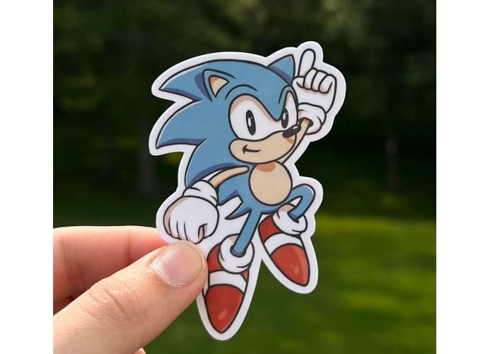 Creating Stickers with Sonic the Hedgehog 2