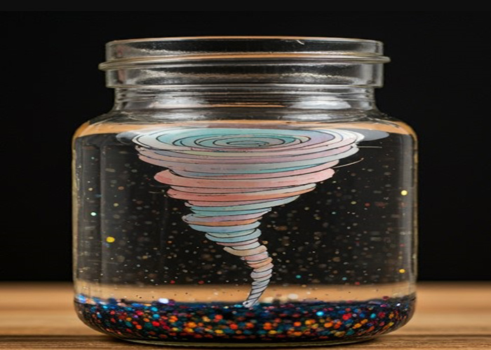 Creating Tornado Mini in Glass Jar