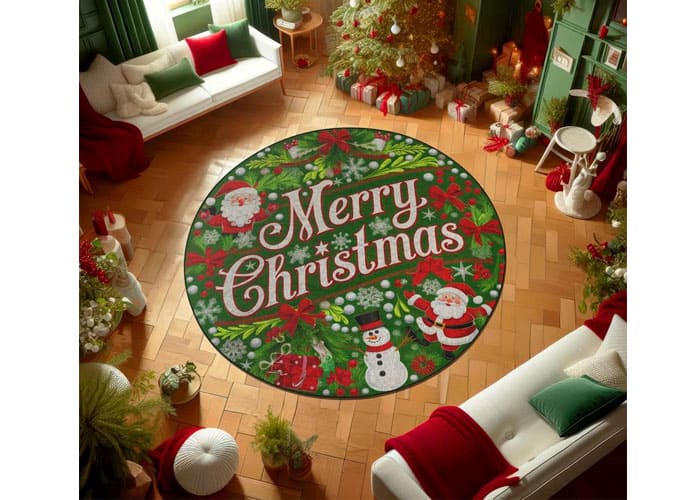 Creating a Christmas Mandala doormat