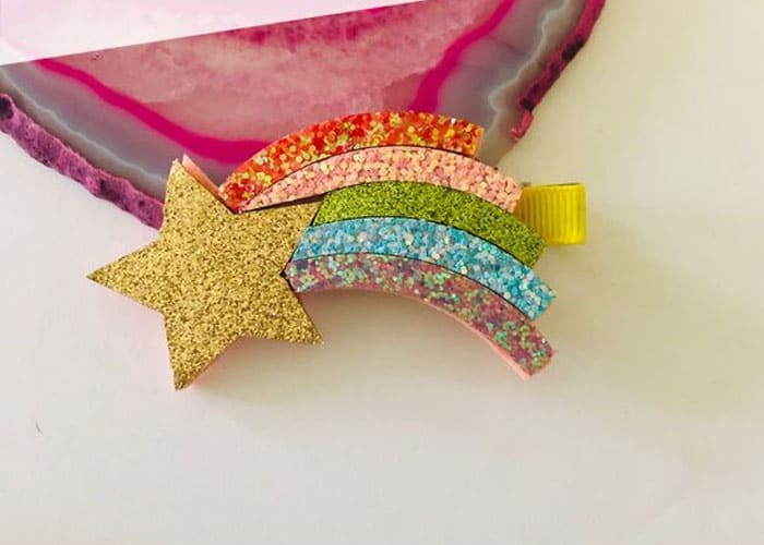 Creating a Rainbow Dash Hair Clip