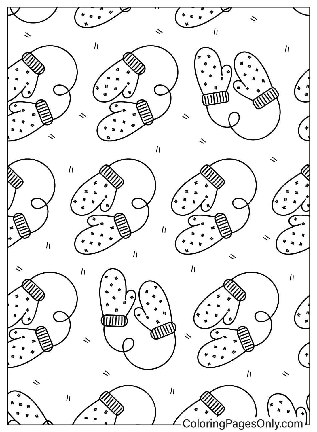 64 Mittens Coloring Pages ColoringPagesOnly 64 Mittens Coloring Pages ColoringPagesOnly