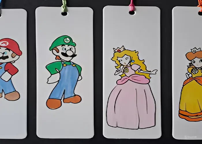 Decorating Luigi Bookmark