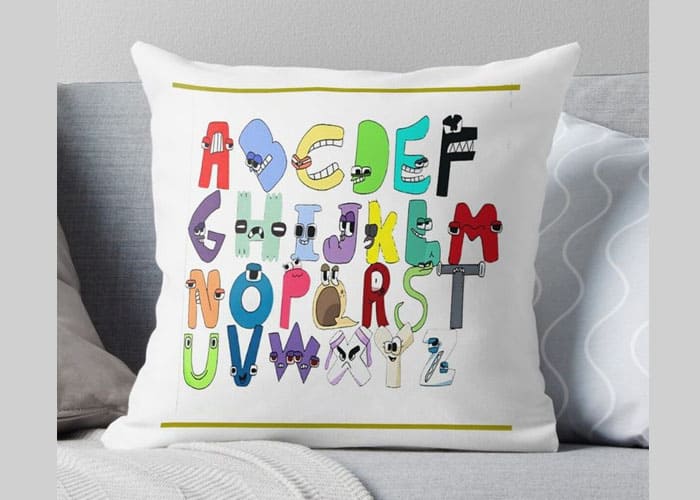 Decorative pillows with Alphabet Lore