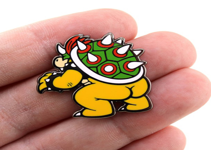 Designing Bowser-themed lapel Pin