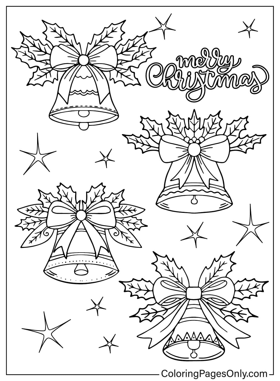 Kerst Bells Kleurplaten Colorat Campane Kerstklokken Cloches Kerst Bells Kleurplaten Colorat Campane Kerstklokken Cloches