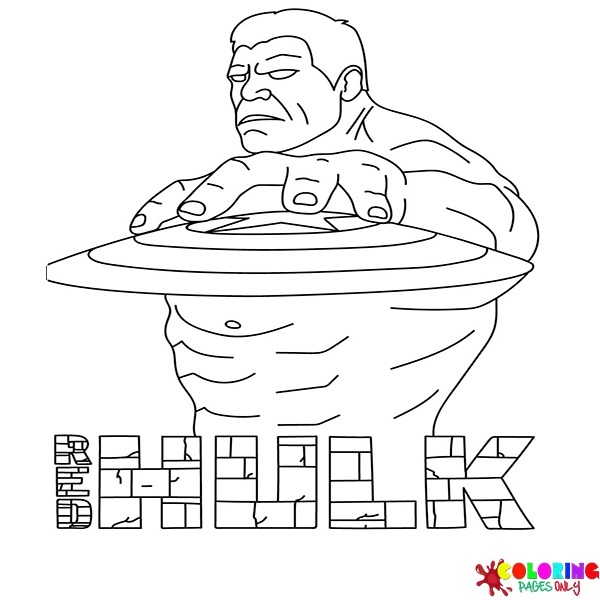 Red Hulk Coloring Pages